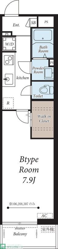 SPハウス扇大橋の物件間取画像
