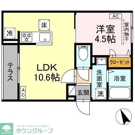 セレスティア皿沼の物件間取画像