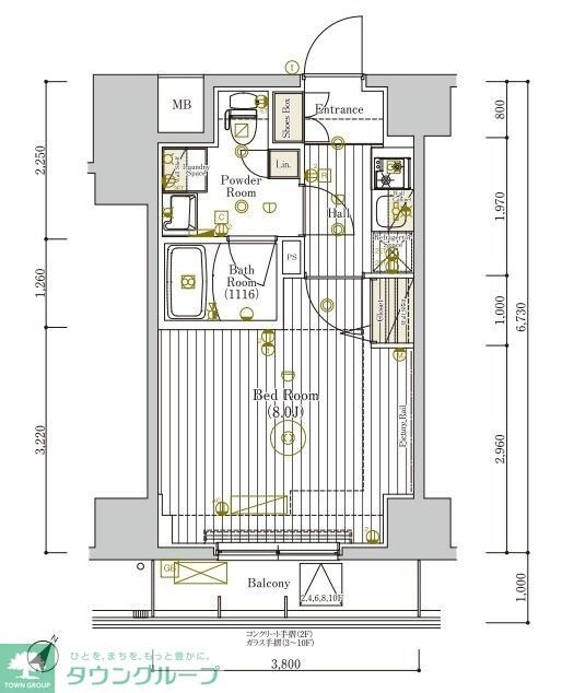 ミライズ新小岩マーロの物件間取画像