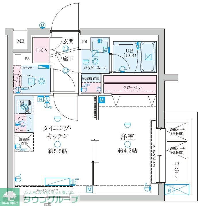 GENOVIA京成立石Vの物件間取画像