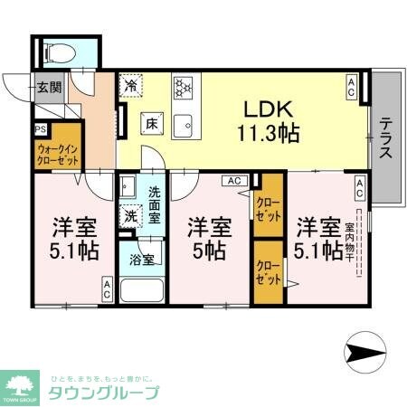 セレスティア西新井IIの物件間取画像