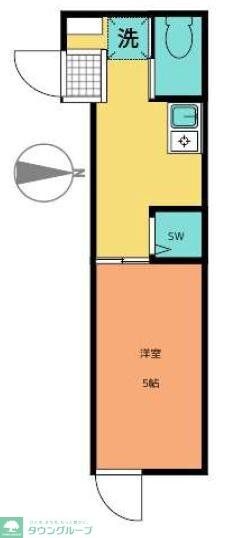 LandSitz六町の物件間取画像
