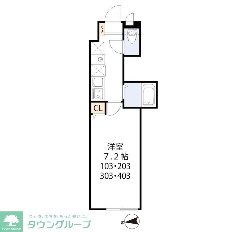 ティーグル足立島根の物件間取画像