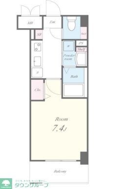 Apartment 桜の物件間取画像