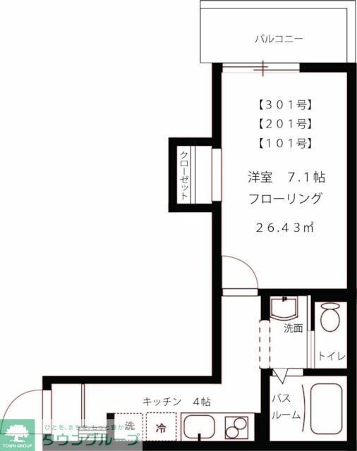 クルール エスポワール ネオの物件間取画像
