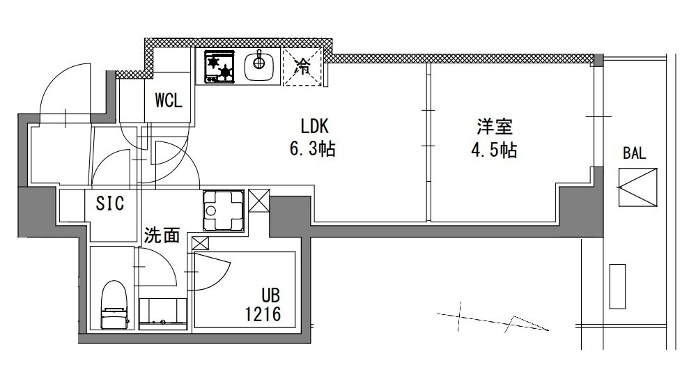 S-RESIDENCE東陽町felizの物件間取画像
