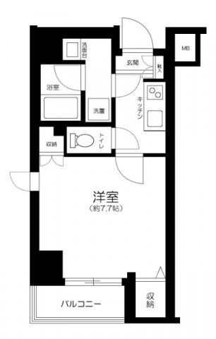スカイコート清澄庭園の物件間取画像
