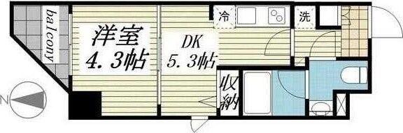 CREAL門前仲町IIの物件間取画像