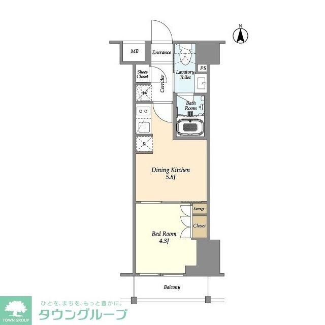 アジュールテラス東陽町の物件間取画像