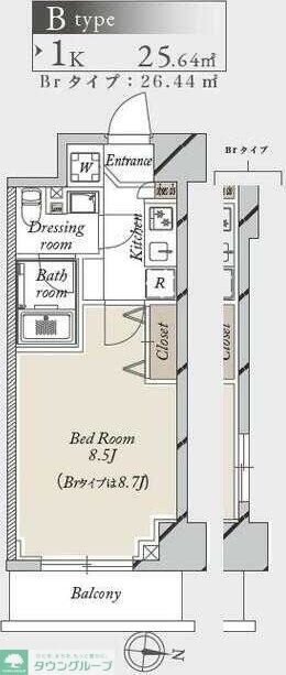 グランカーサ住吉の物件間取画像
