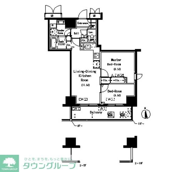 パークアクシス元浅草ステージの物件間取画像