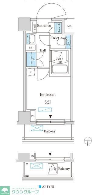 パークアクシス錦糸町スタイルズの物件間取画像