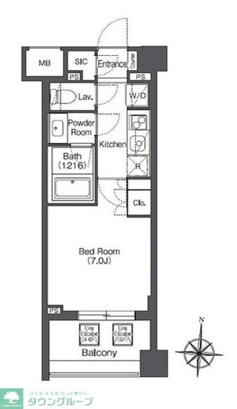 ORSUS HONJOAZUMABASHIの物件間取画像