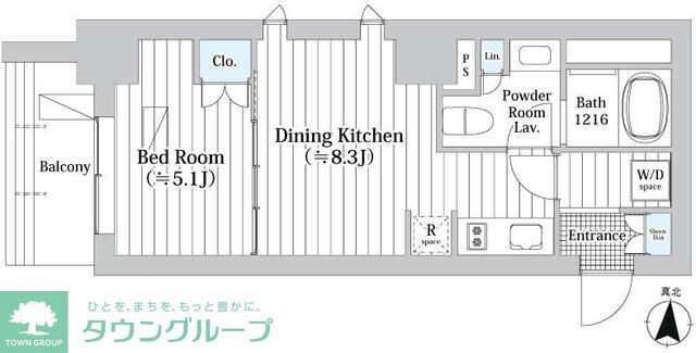 JP noie 錦糸町の物件間取画像