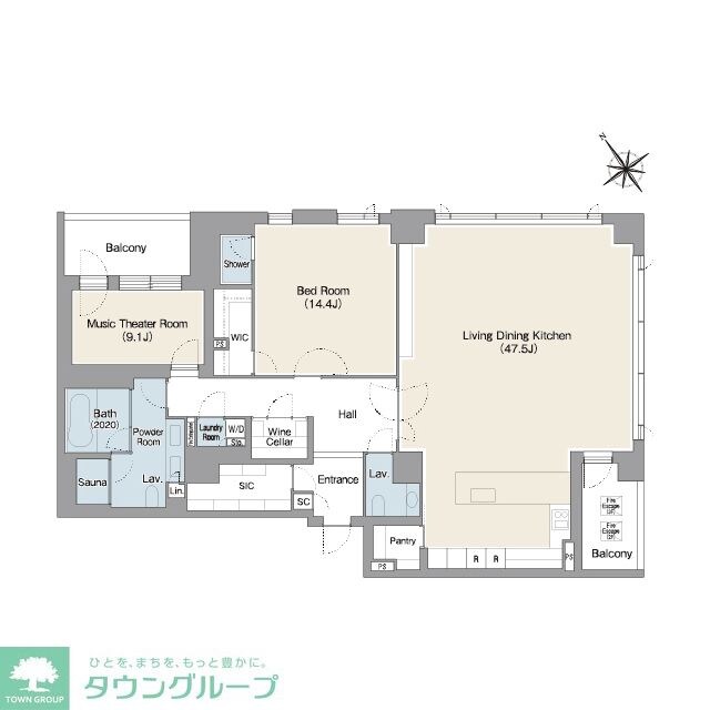 プレステージレジデンス白金台の物件間取画像