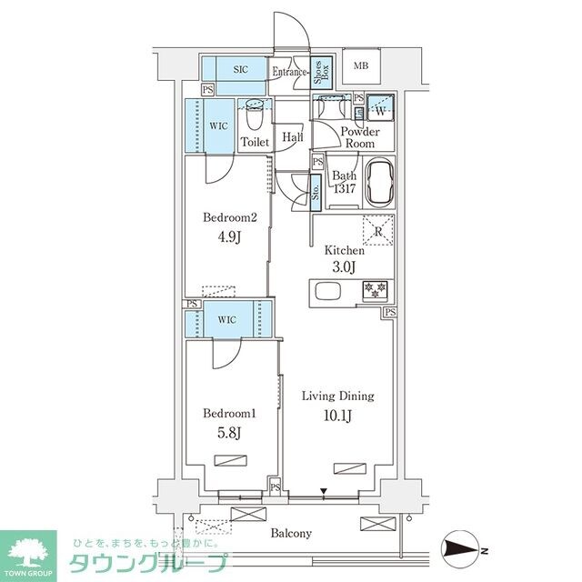ロイジェントパークス押上錦糸町の物件間取画像