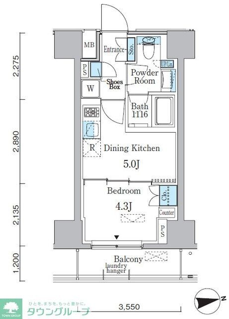 ミリアレジデンス両国の物件間取画像