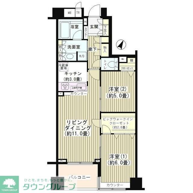 KDXレジデンス日本橋水天宮の物件間取画像