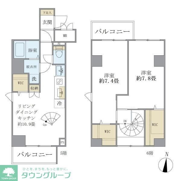シティフォレスト森下の物件間取画像