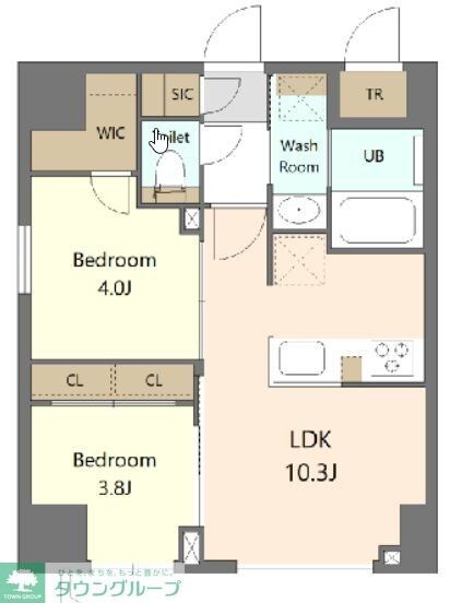 S-RESIDENCE浅草clarityの物件間取画像