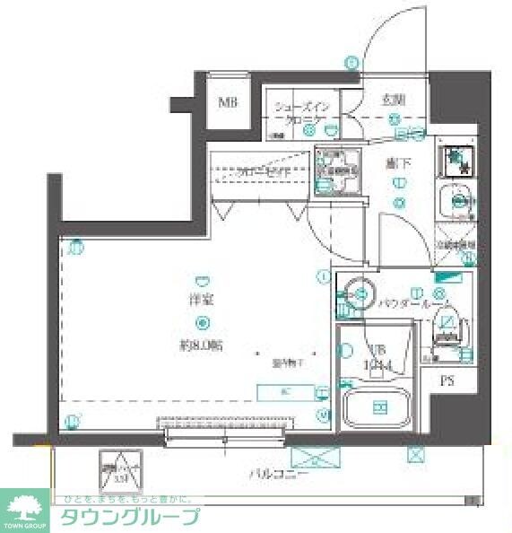 クオリタス押上の物件間取画像