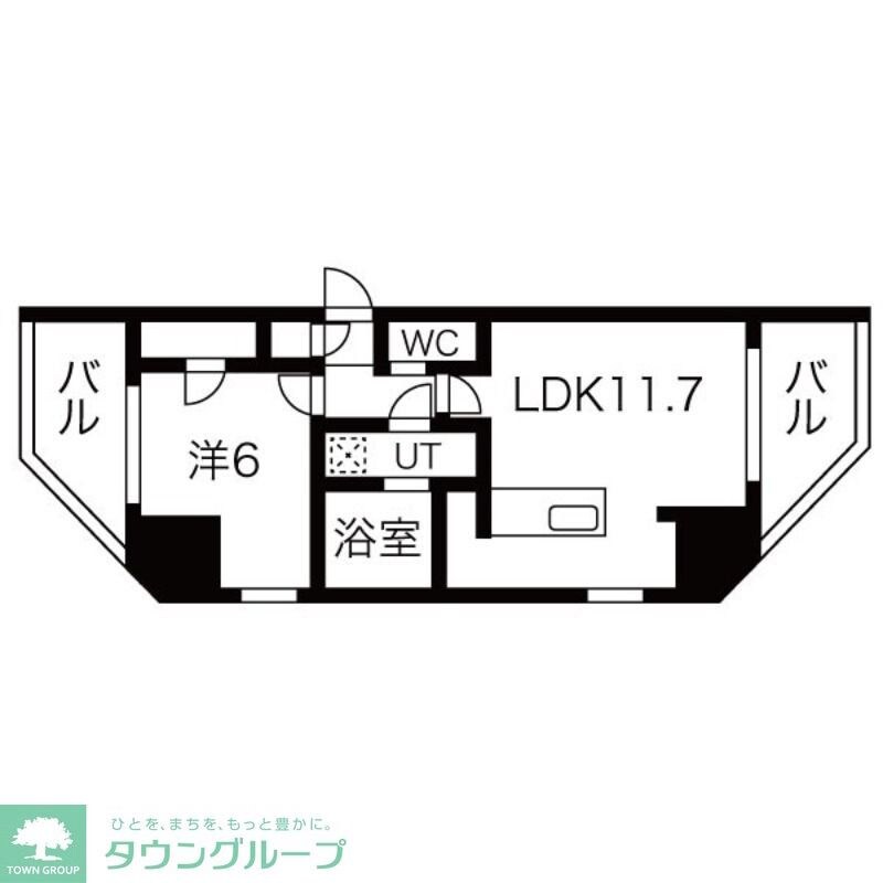 シーズンフラッツ蔵前清澄通りの物件間取画像