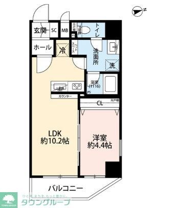 プレール・ドゥーク浅草IVの物件間取画像