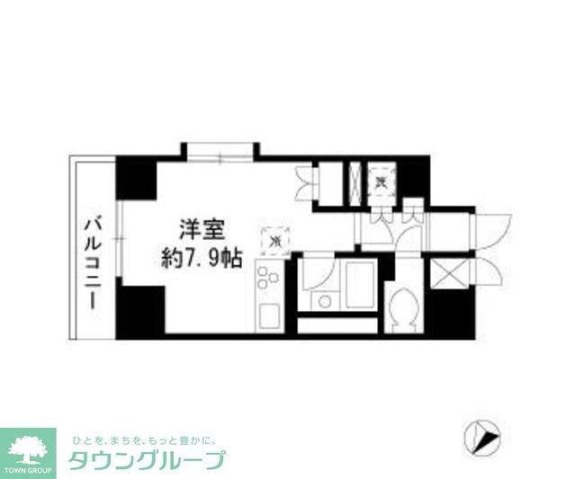 ダイヤモンドレジデンス勝どきの物件間取画像