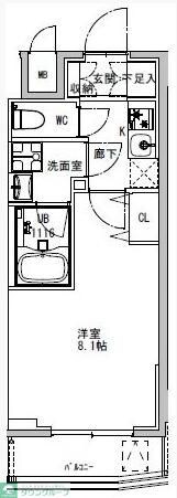S-RESIDENCE両国parksideの物件間取画像