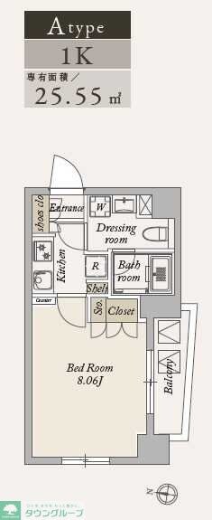 La Douceur大島の物件間取画像