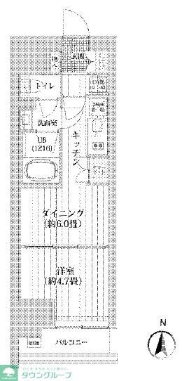 ライオンズフォーシア清澄白河の物件間取画像