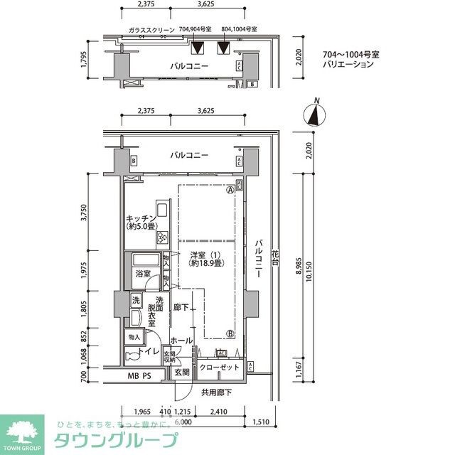 東雲キャナルコートCODAN17号棟の物件間取画像