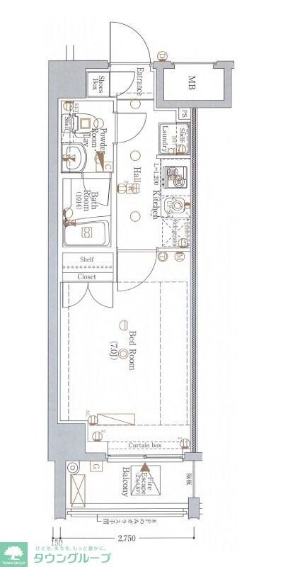 ヴァローレクオリタ清澄白河の物件間取画像