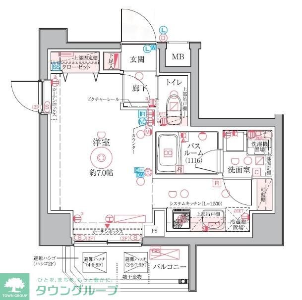 クレヴィスタ亀戸VIの物件間取画像