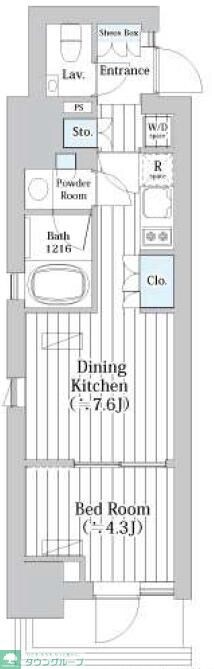 ライオンズフォーシア築地ステーションの物件間取画像