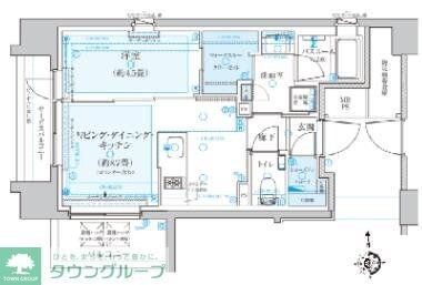 CLIOラベルヴィ中央湊の物件間取画像