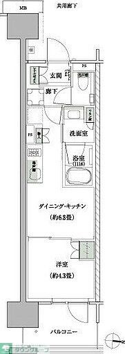 ザ・パークハウス亀戸九丁目の物件間取画像