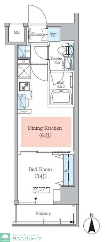アーバネックス菊川IIの物件間取画像