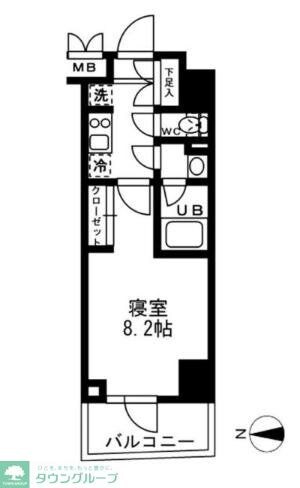 レジディア亀戸の物件間取画像