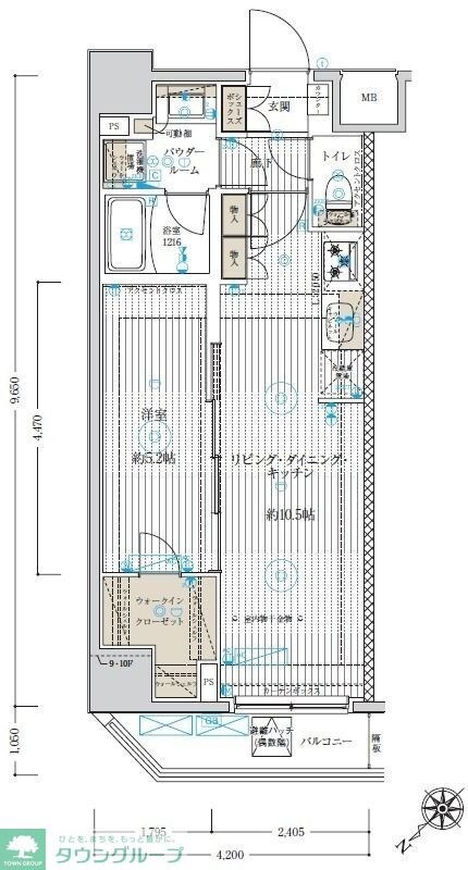 ベルグレード浅草DUEの物件間取画像