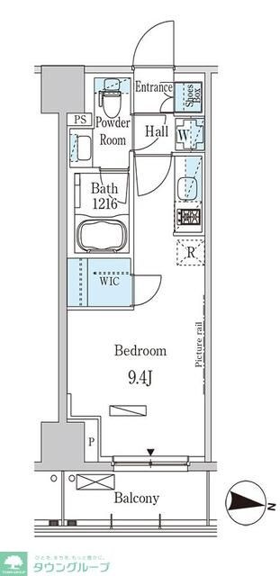 パークアクシス木場キャナル ウエストの物件間取画像