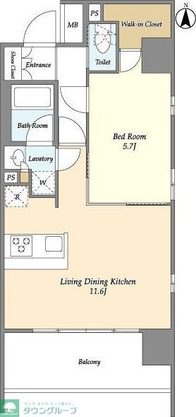 プライマルタワー錦糸町の物件間取画像