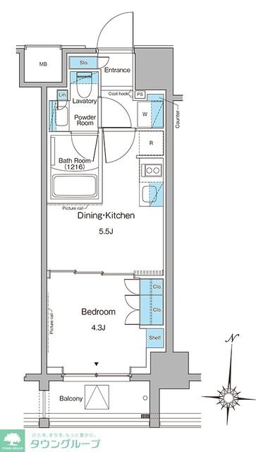 ブラウ菊川プレイスの物件間取画像