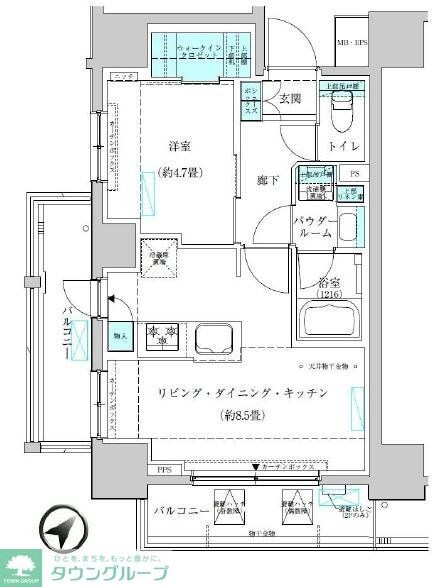 ヴィークブライト蔵前の物件間取画像