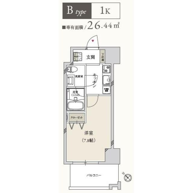 プライマル月島の物件間取画像