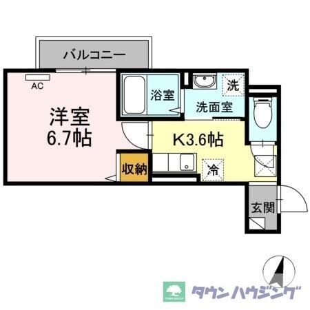 アンジュール神谷の物件間取画像