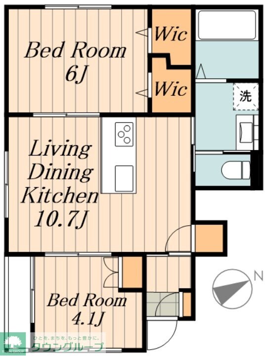 グリーントップの物件間取画像