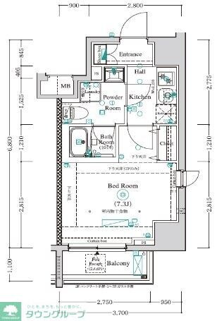 アンベリール西川口参番館の物件間取画像