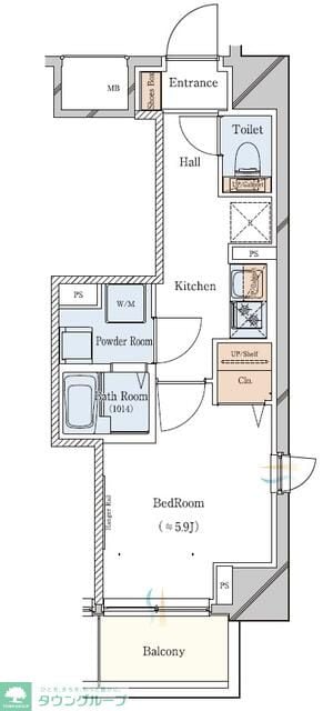 ガリシア駒込EASTの物件間取画像