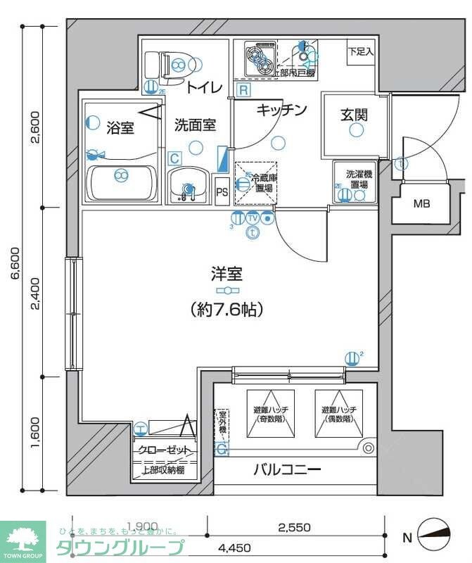 ディアレイシャス王子神谷の物件間取画像